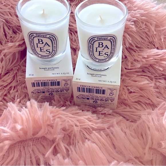 New Diptyque Baies Candle Set 1.23 oz - 35 g each In Box